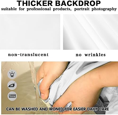 787ft x 1312ft White Photography Backdrop with Stand