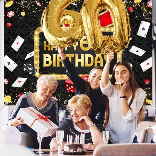 Avezano Casino Birthday Backdrop 7x5ft Las Vegas Theme