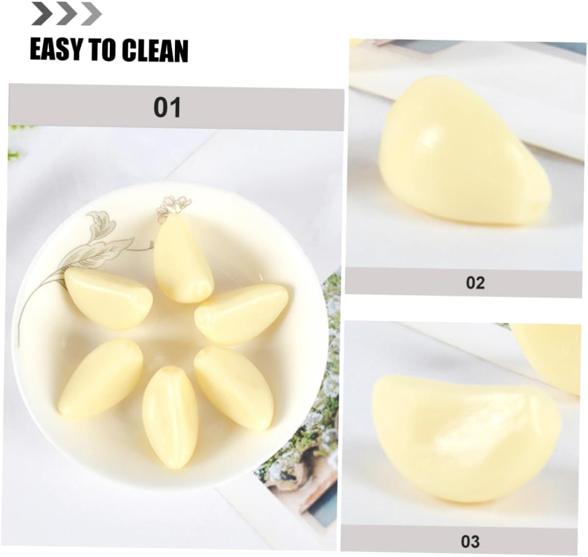 LIFKOME 12pcs Artificial Garlic Flakes Posing Props