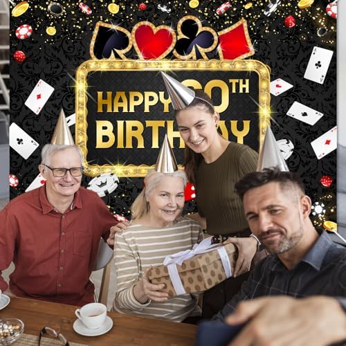 Avezano Casino Birthday Backdrop 7x5ft Las Vegas Theme