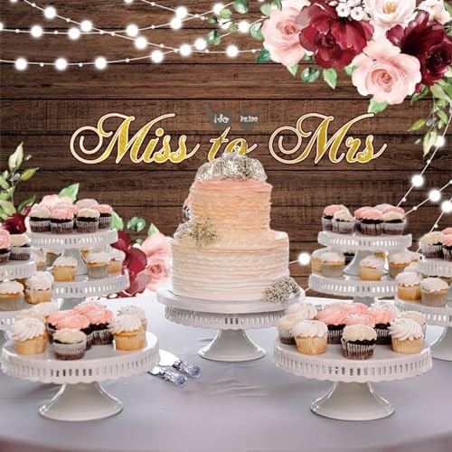 10x8ft Fabric Backdrop for Bridal Shower and Wedding Photography