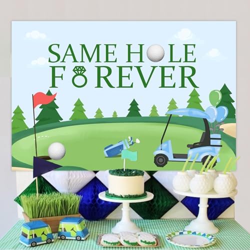 Wonmelody Golf Bachelor Party Backdrop Banner