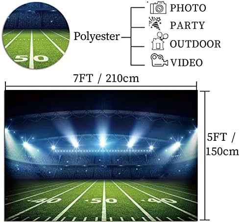 Qian Football Stadium Photo Background 7x5ft