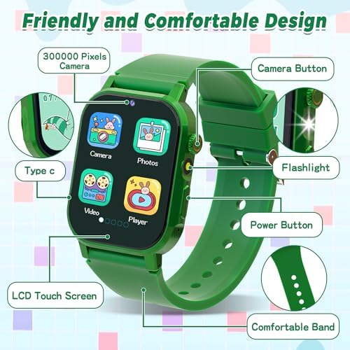 Kids Smart Watch with 32 Puzzle Games and HD Touch Screen