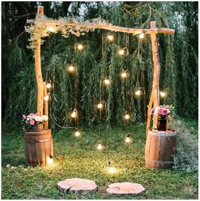 Baocicco 10x10ft Rustic Wedding Backdrop