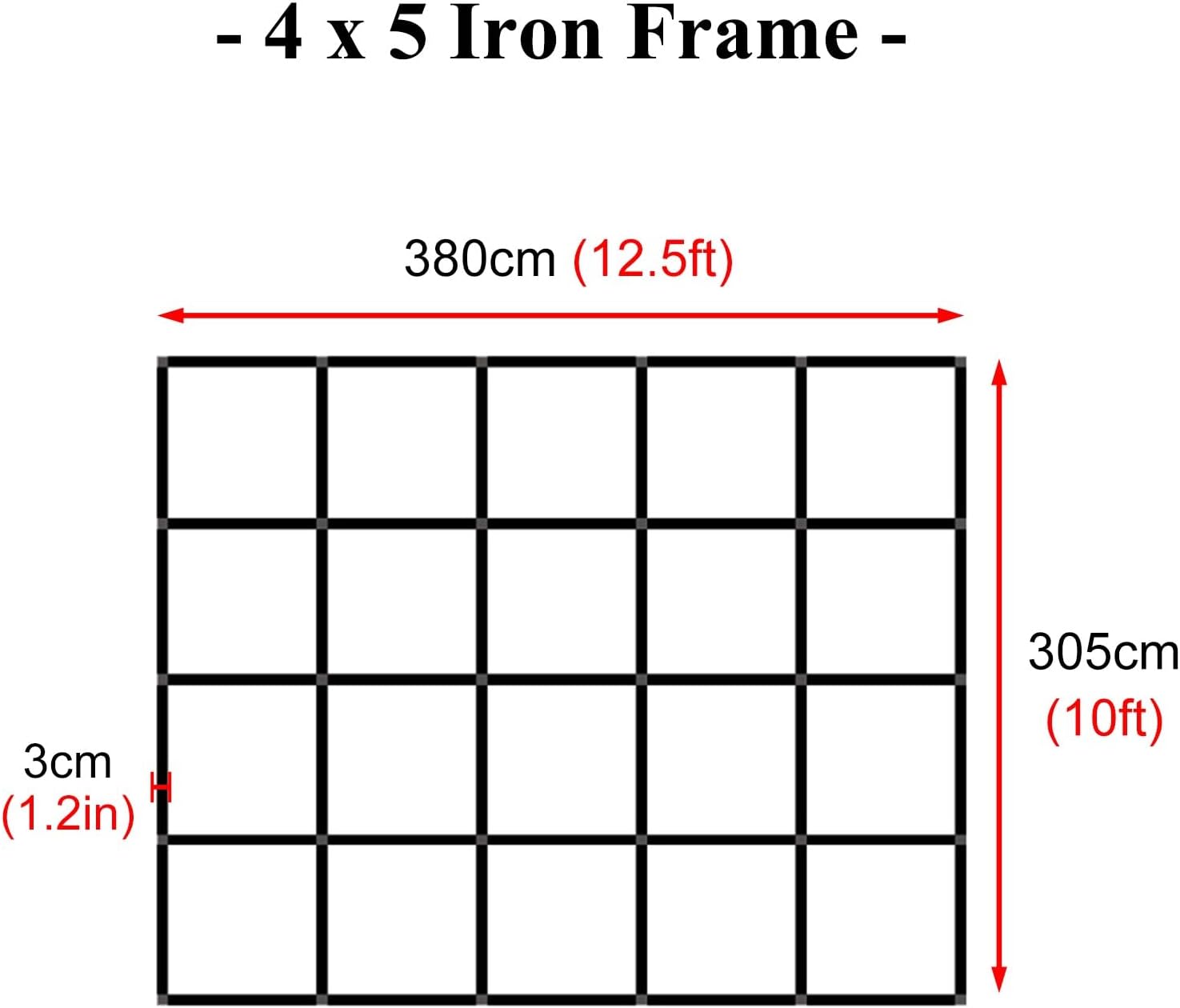 Portable Collapsible Photo Booth Backdrop Stand Frame 10ft x 125ft