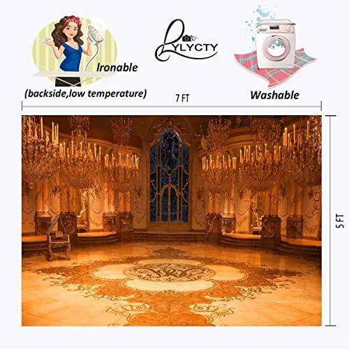 Premium 7x5ft Gold Palace Photo Booth Background