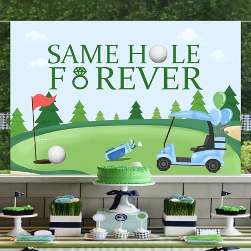 Wonmelody Golf Bachelor Party Backdrop Banner