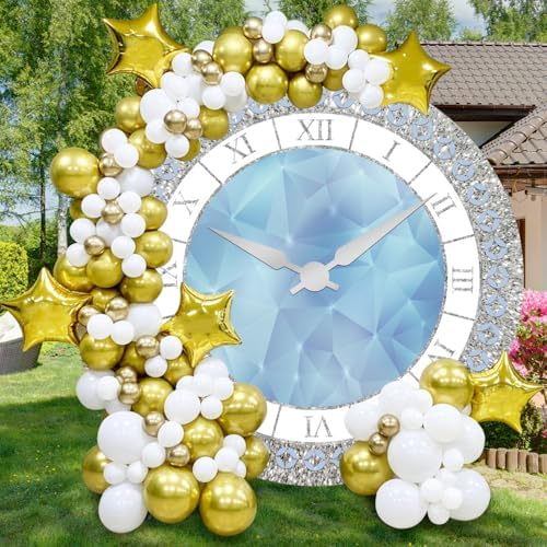 75x75ft Crystal Blue Round Backdrop for Events