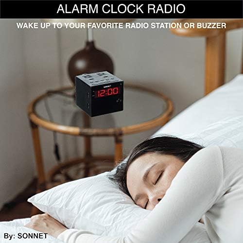 Sonnet Alarm Clock Charging Station with Bluetooth and AMFM Radio