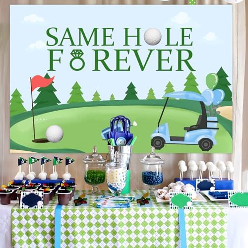 Wonmelody Golf Bachelor Party Backdrop Banner
