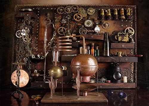 BELECO 9x6ft Vintage Steampunk Distiller Backdrop