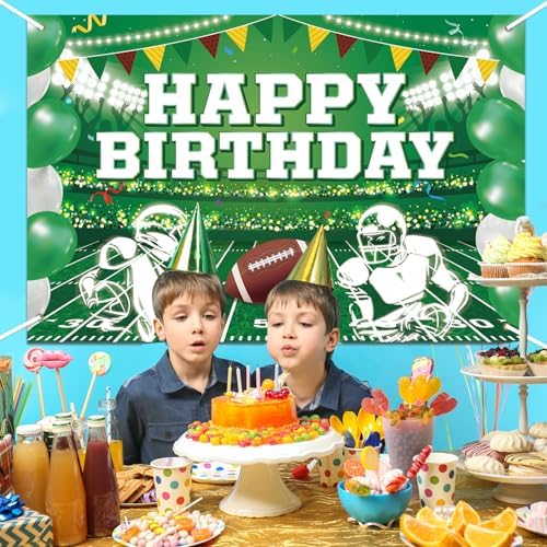 1 Pcs Football Backdrop for Parties and Photography