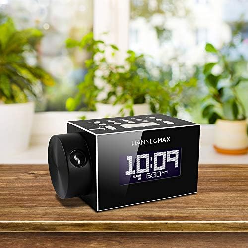HANNLOMAX HX-108CR Clock Radio with Bluetooth and Projection Light