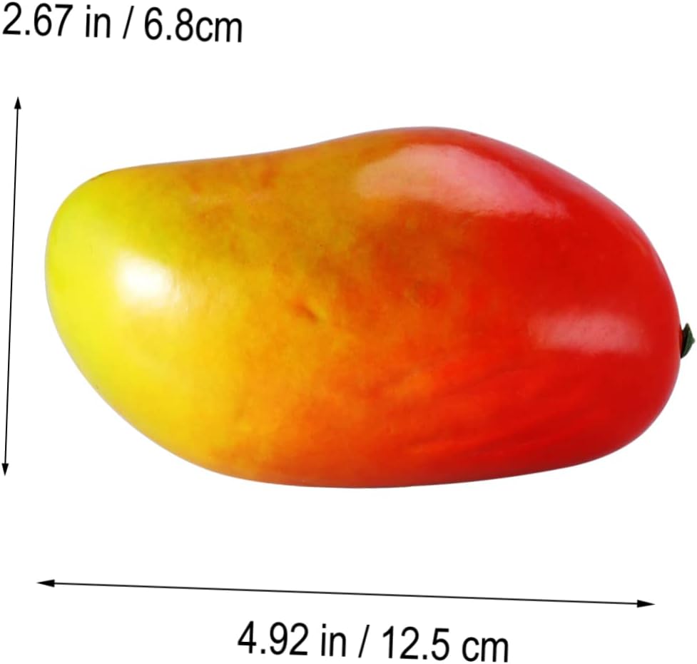 Realistic Red Yellow Mango Artificial Fruit Display Prop