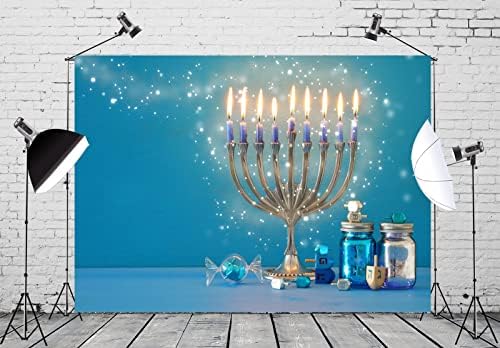 BELECO 8x6ft Hanukkah Theme Photography Backdrop