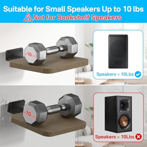 Universal Rear Speaker Shelves for Samsung Roku Sony JBL Vizio LG