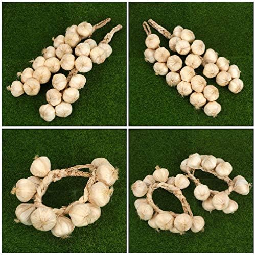 Yardwe Garlic Hanging String Decor 3pcs Photo Posing Prop