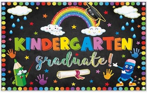 96x60 Inch Graduation Backdrop for Kids