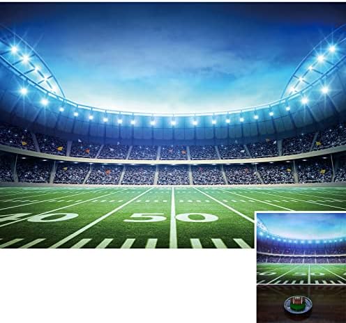 BINQOO 7x5ft Football Field Photo Background