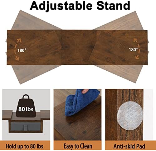 TEAMIX 3 Shelf Monitor Stand With Drawer