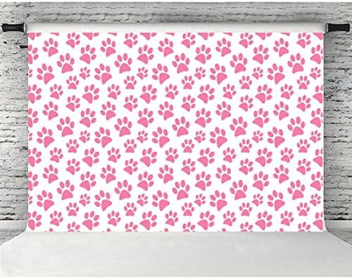 Lofaris Paw Prints Photo Background 5x3ft