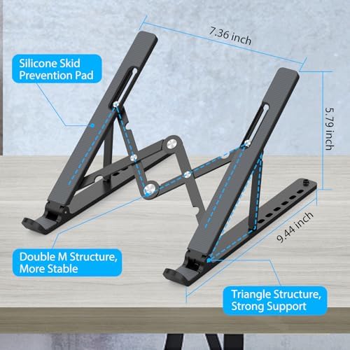 Adjustable Laptop Stand for 10-156 Laptops and Tablets