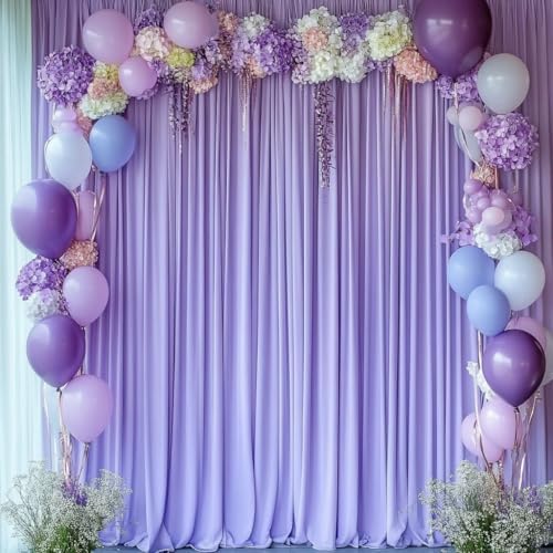 30ft x 10ft Lavender Wrinkle-Free Backdrop Drapes