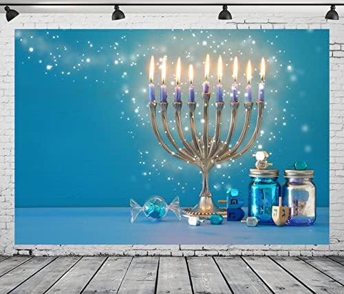 BELECO 8x6ft Hanukkah Theme Photography Backdrop