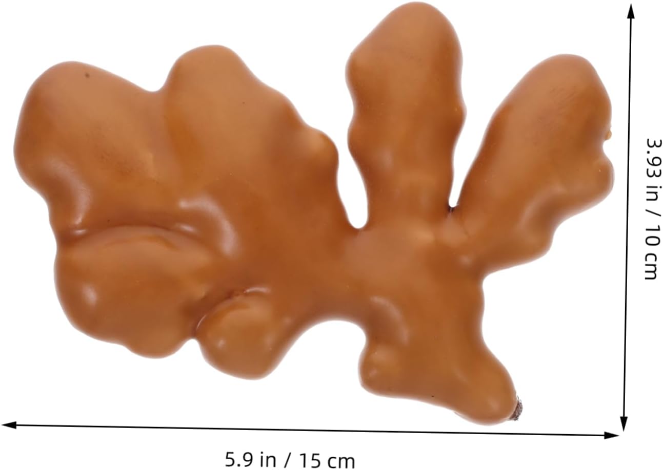MAGICLULU 2Pcs Lifelike Faux Ginger Props for Home Kitchen Office Photography