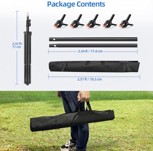 Hemmotop 7x5 ft T-Shape Photo Backdrop Stand