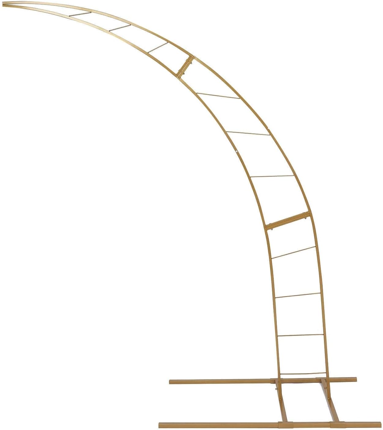 Efavormart 8ft Gold Metal Wedding Arch Photography Backdrop Stand