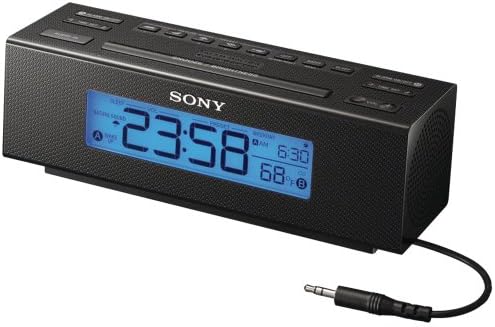 Sony ICF-C707 Clock Radio with AMFM and Large Backlit LCD Display
