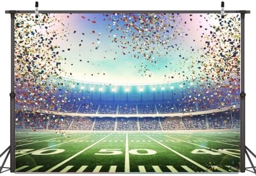 Dudaacvt 7x5FT Super Bowl Backdrop Red White Blue