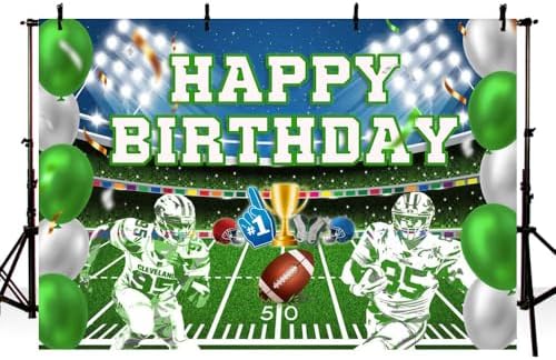 AIBIIN Football Birthday Party Backdrop 7x5ft