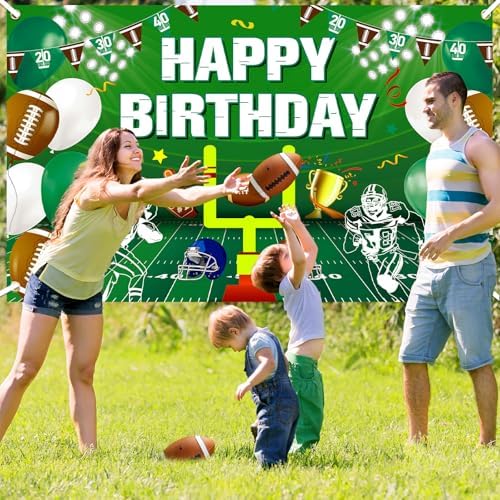 Football Birthday Party Decorations Backdrop Banner