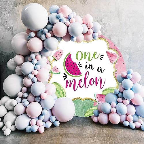 Renaiss 7x7ft Watermelon Round Photo Backdrop