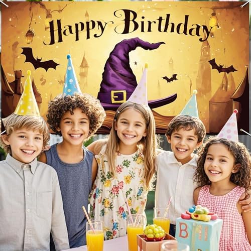 Magic Wizard Birthday Backdrop - 59x328ft