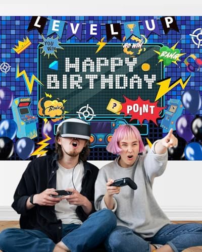 Mocsicka Gaming Birthday Photo Background 7x5ft
