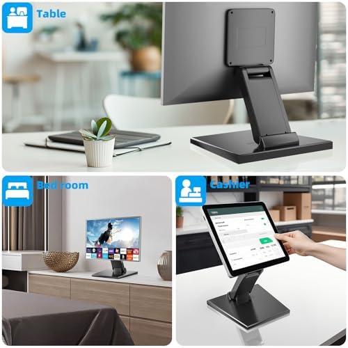 Jakeko Lay Flat Low Profile Monitor Stand For 14-24 Screens