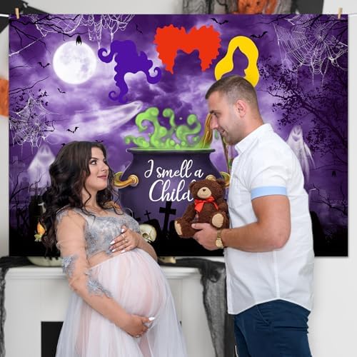 Mocsicka Halloween Baby Shower Backdrop 10x7ft