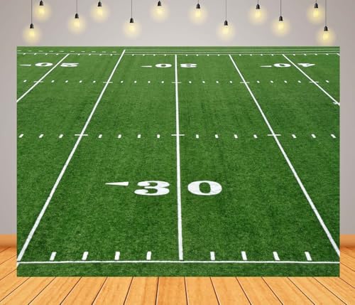 BELECO 7x5ft Fabric Football Field Backdrop
