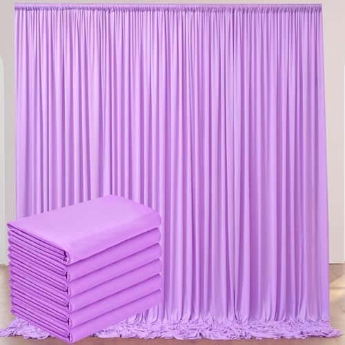 30ft x 10ft Lavender Wrinkle-Free Backdrop Drapes