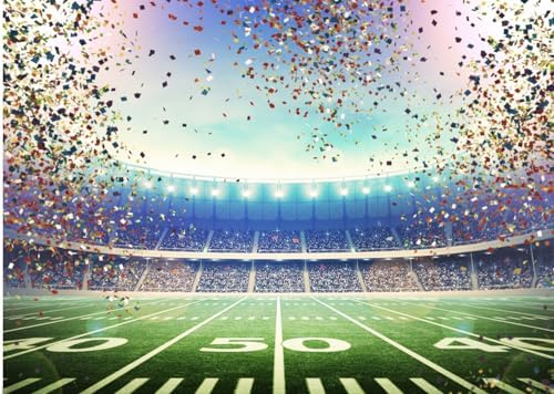 Dudaacvt 7x5FT Super Bowl Backdrop Red White Blue