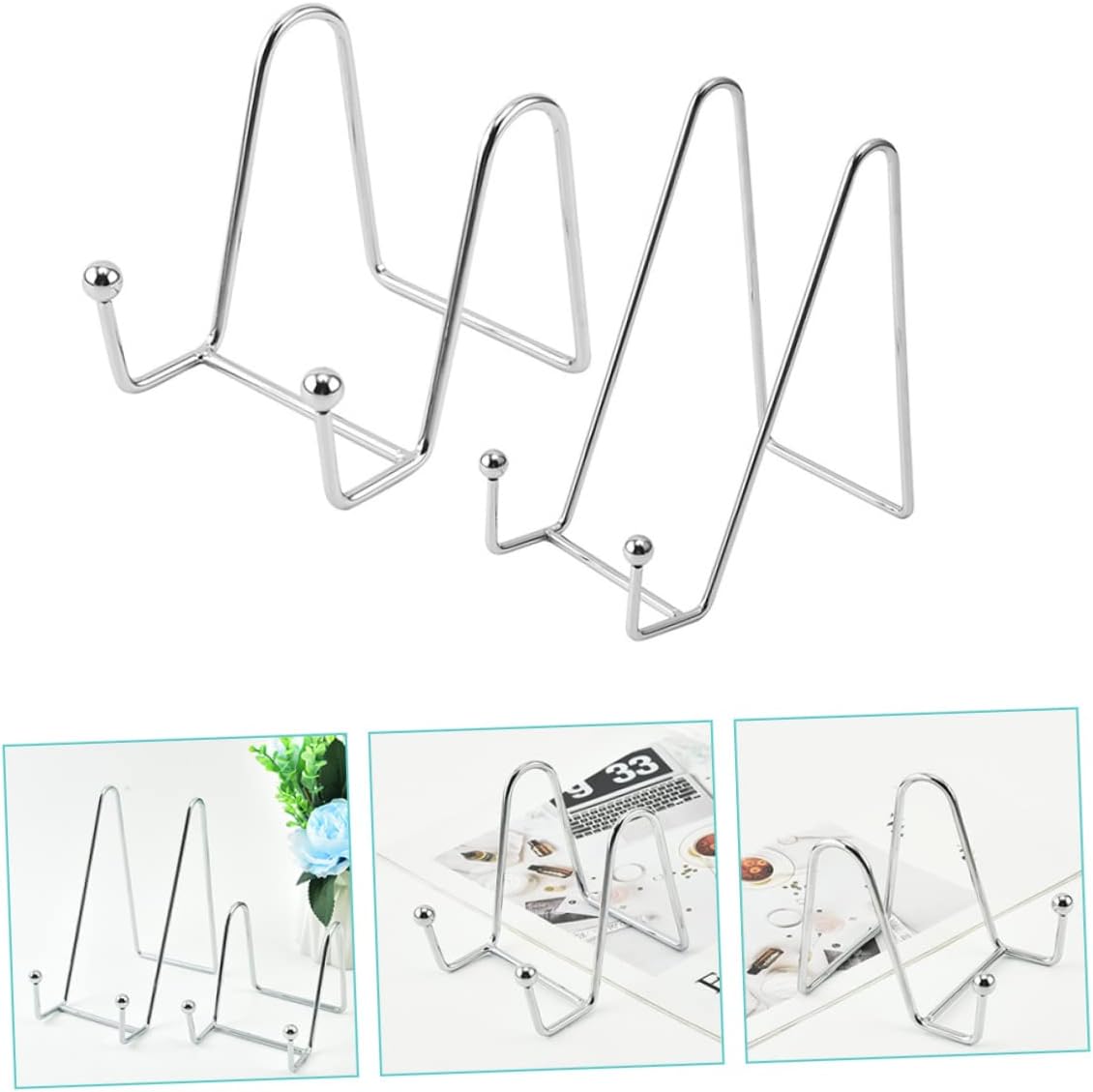 LIFKICH 2pcs Iron Artwork Display Stands