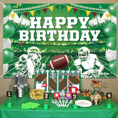 1 Pcs Football Backdrop for Parties and Photography