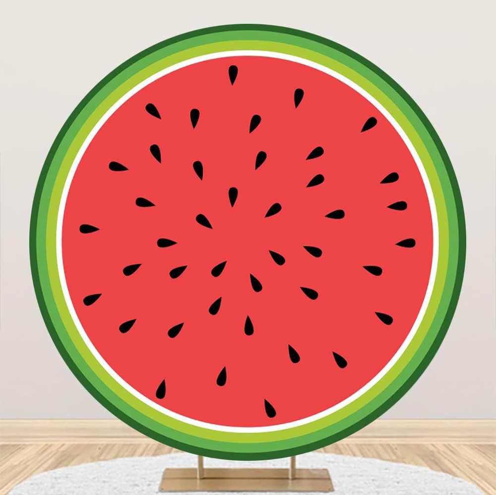 DORCEV 6ft Summer Watermelon Photo Backdrop Cover