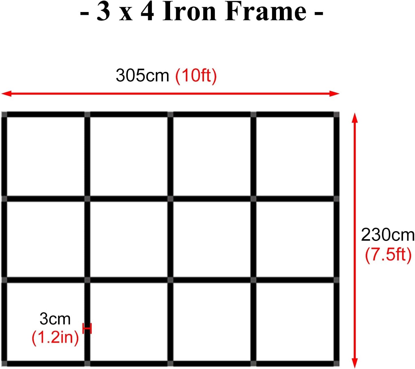 Collapsible Pop Up Backdrop Stand - 5-174ft Tension Fabric Display
