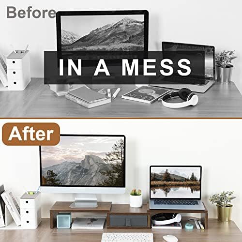 TEAMIX 3 Shelf Monitor Stand With Drawer