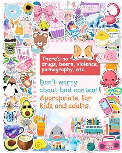 300 Pcs Cute Stickers for Kids and Teens